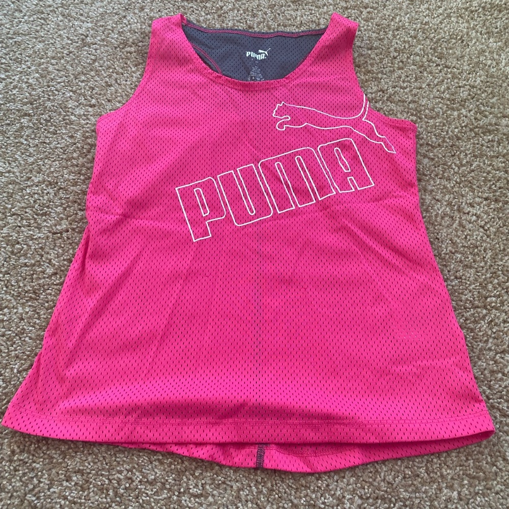 Girls Puma racer back tank.